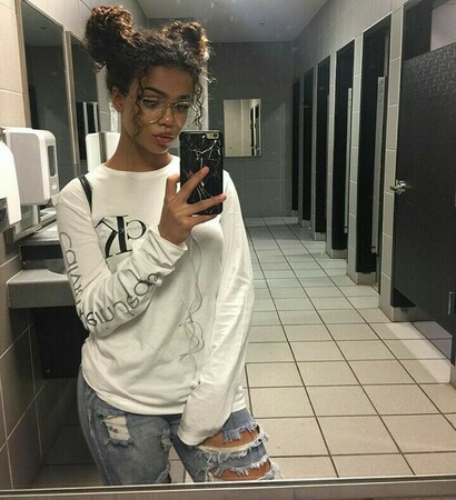 beauty, hair and phone
