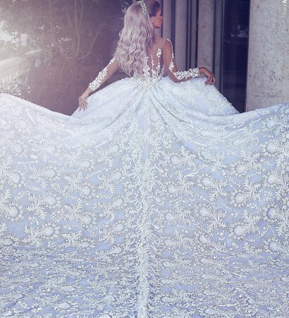woman girl, dress stunning wedding and fashion