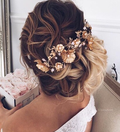flower, elegant and woman