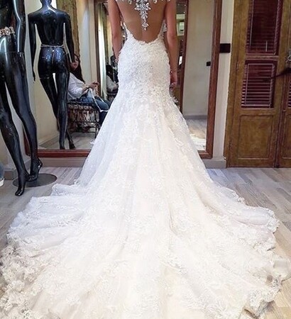 dress wedding, pretty stylish glam and fashion