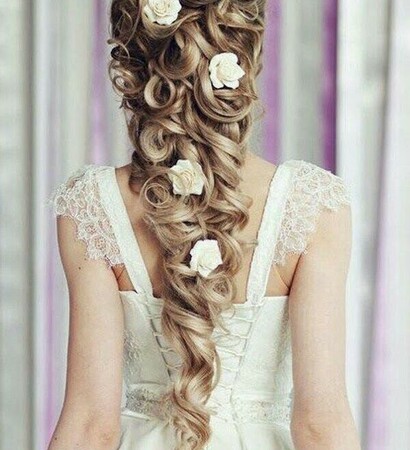hair, hairstyle and mariage