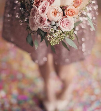 bouquet, dress. roses and cute