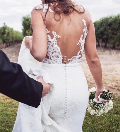 white, dress and flower