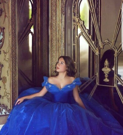 blue, princess and cinderella