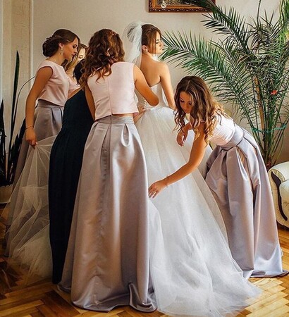 marriage, bride and white dress