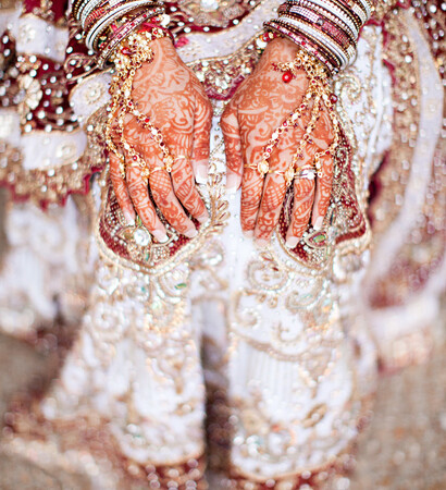 pakistani bride, bride and henna