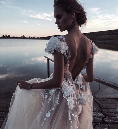wedding dress, dress and clothers
