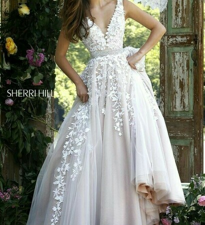 fashion, model and wedding dress