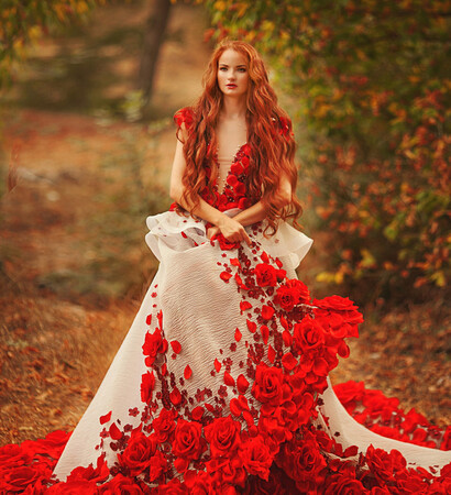 princess, glamour and dress