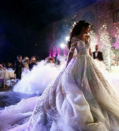 fireworks, gown and goals