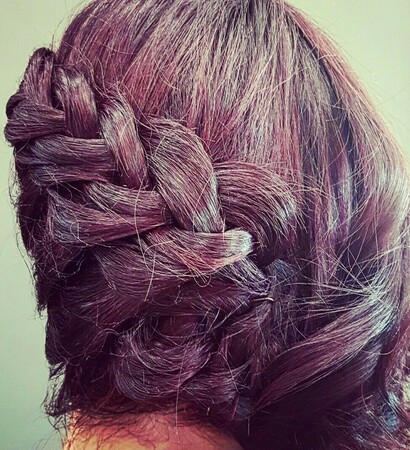 weddingday, viola and treccia