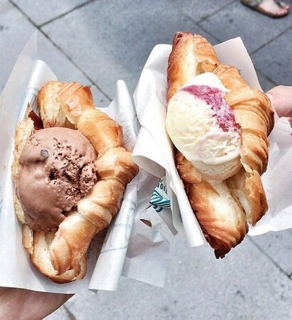 pink, gorgeous and food