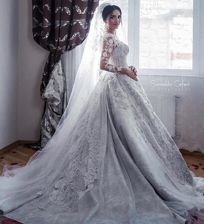 love, bride and gown