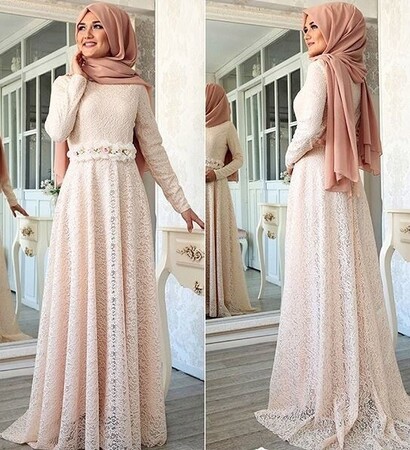 beauty, hijabfashion and gown