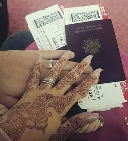 ring, henna and love