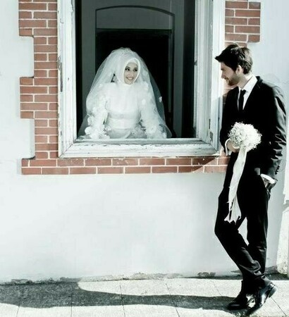 couple, muslim and cute