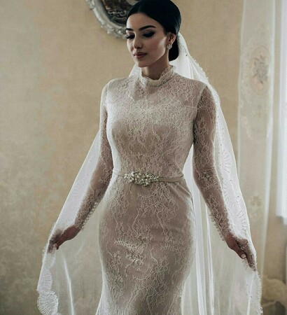 flower, wedding dress and woman