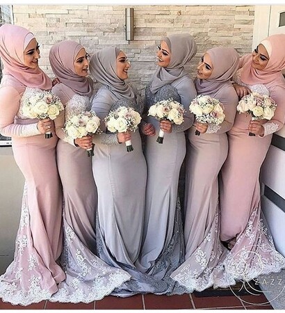 pink, muslim and dress