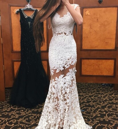 wedding dress, white dress and mariage