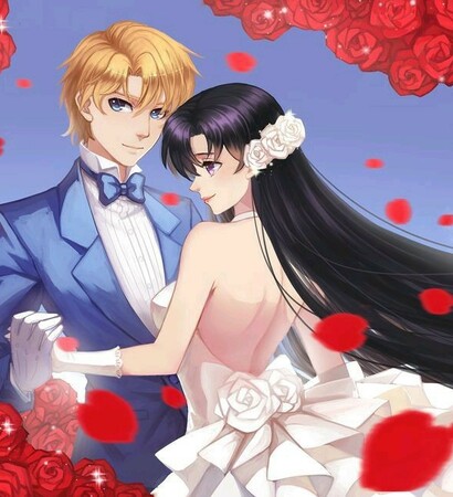 sailor mars love, sailor mars wedding and sailor mars jadeite