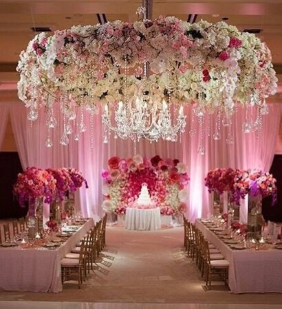 wedding place, decor and luxury