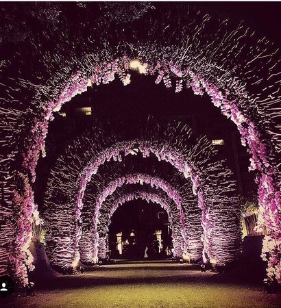 luxury, decor and wedding place