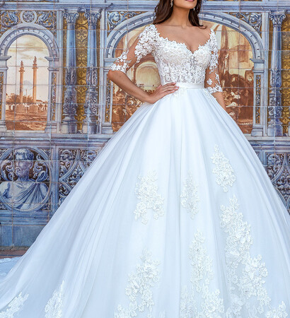 wedding dress and en