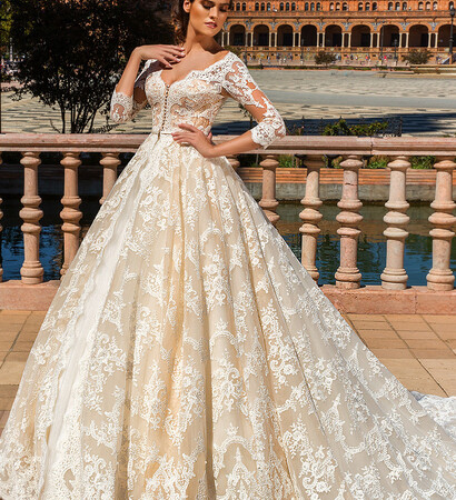 wedding dress and en