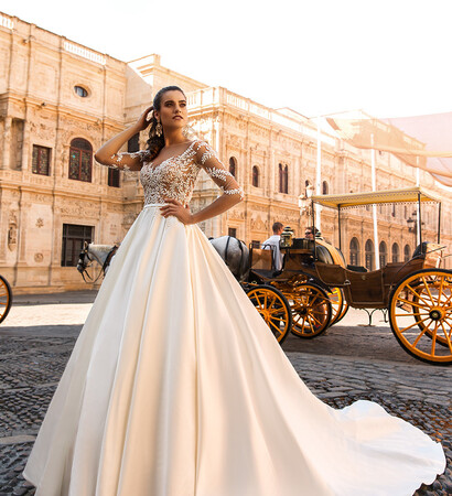 wedding dress and en