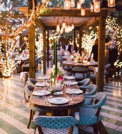 party, dinner and decor