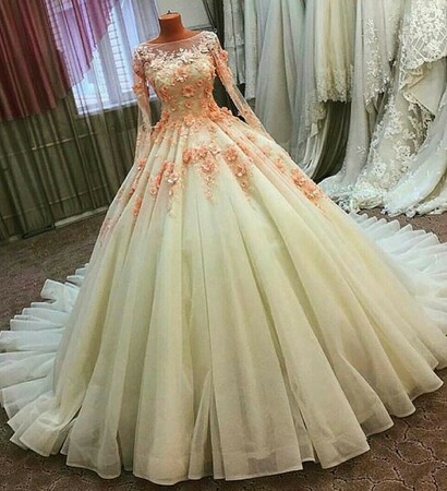 princess, dress and white