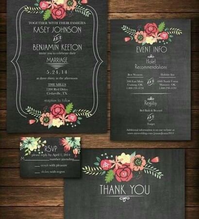 flowers, invitacion and black