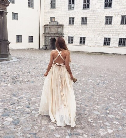brunette, dress and beautiful