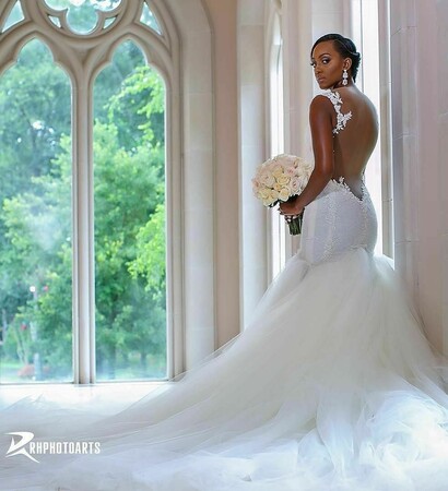 bridal gown, @galialahav and black woman