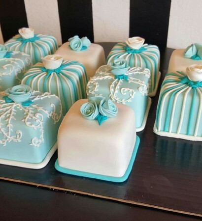 mini, minicake and blue