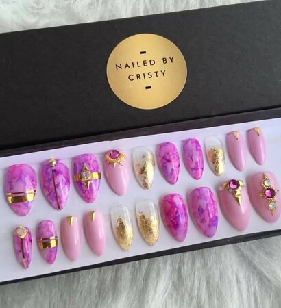 gelish, nails and beach