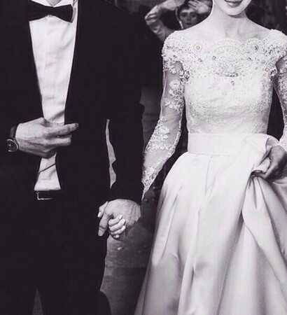wedding dress, wife and love