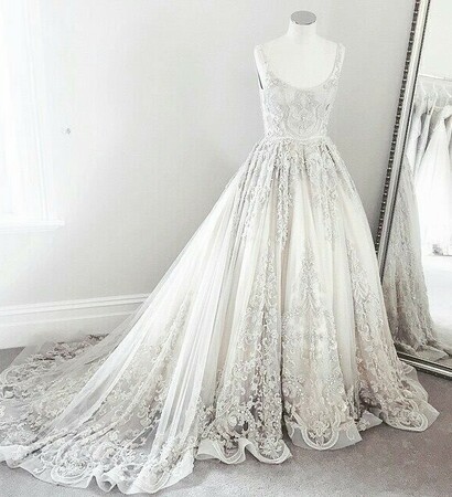 detailed, pretty and wedding dress