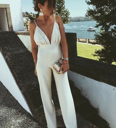 white, jumpsuit and style