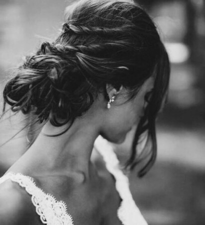 twist, earrings and beauty