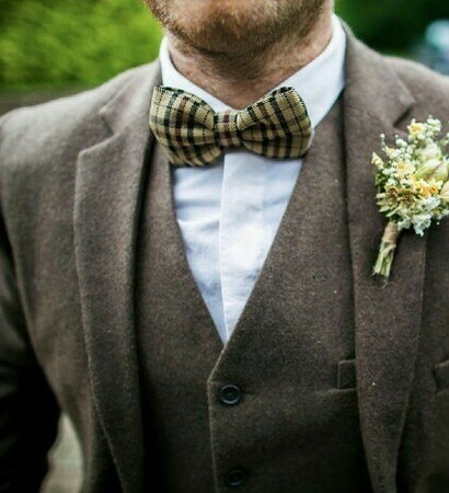 casual, flower and brown suit