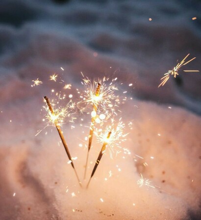 happy, sparkly and sparks fly