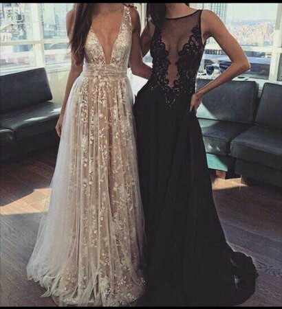 white, black and Prom