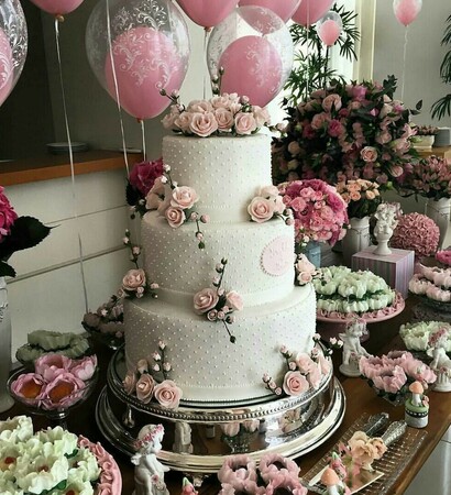 cute, cake and flowers