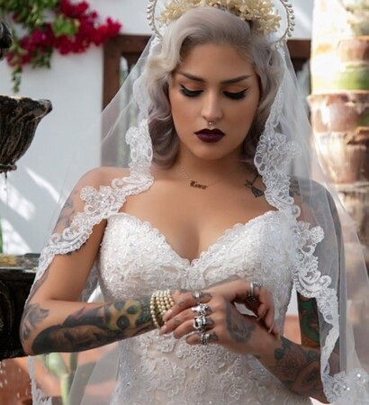 tatto, dress and married