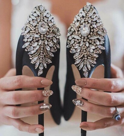 white, glamorous and black