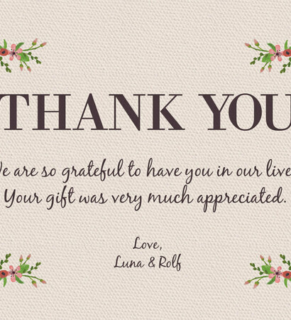 thank you card, rustic wedding and etsy