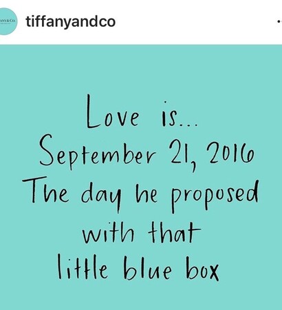 married, blue and tiffany's