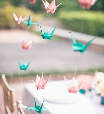 aesthetic, garland and origami