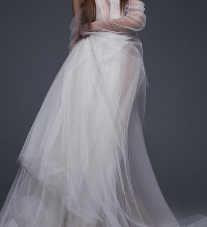 white, wedding dress and Vera Wang